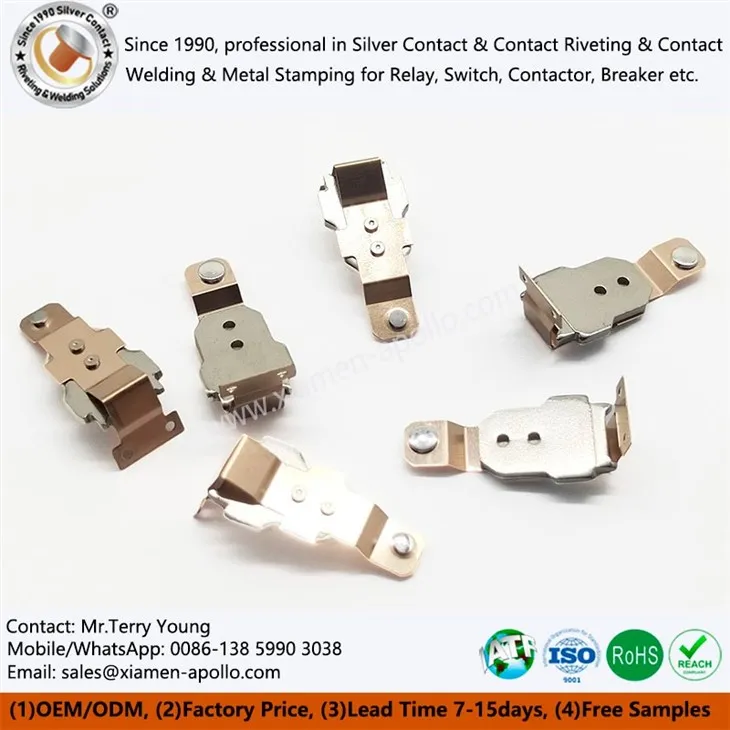 BeCu Riveted Armature Contacts