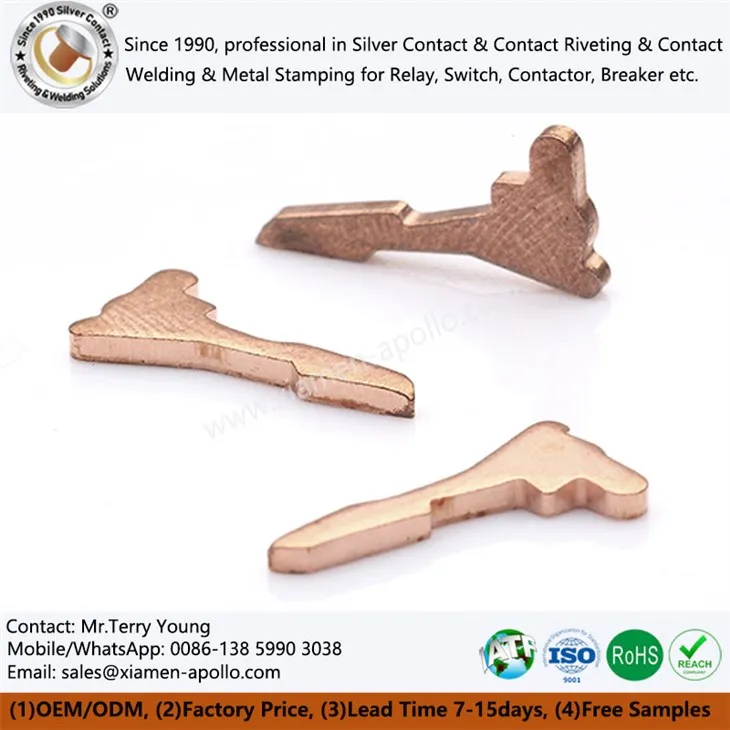 Компоненте бакрене бакра за електричне прекидаче