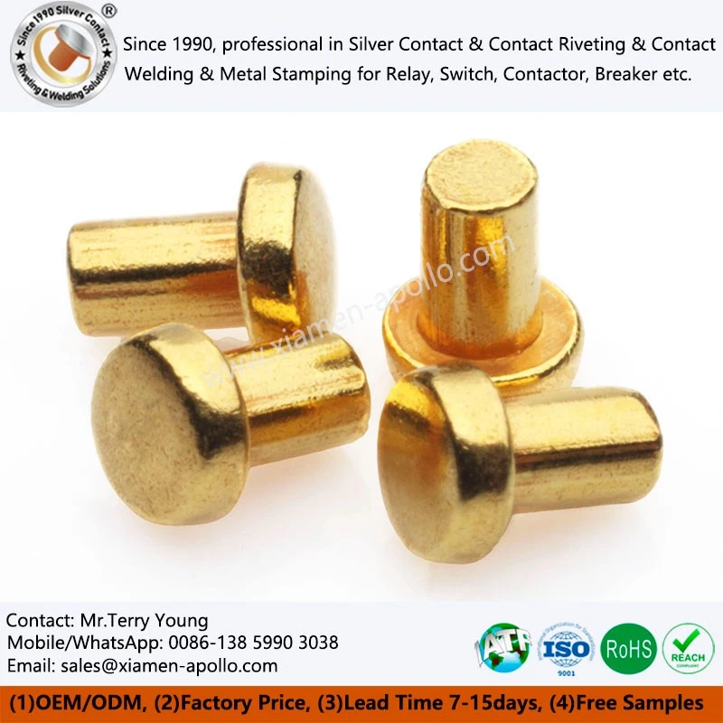 Gold Plated Alloy Contacts