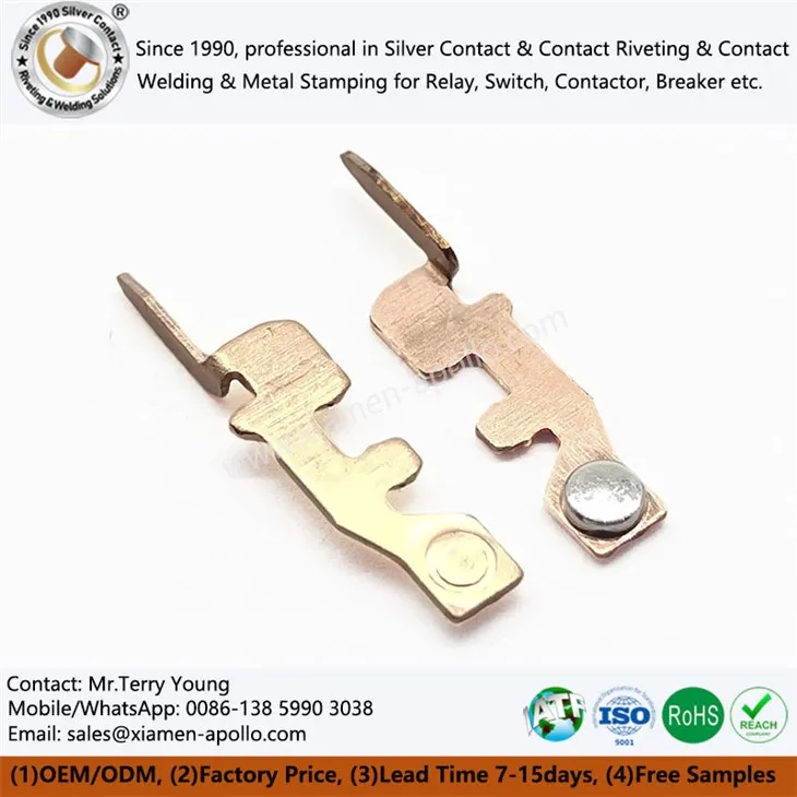 Обликовани у заковатирајућим електричним контактима