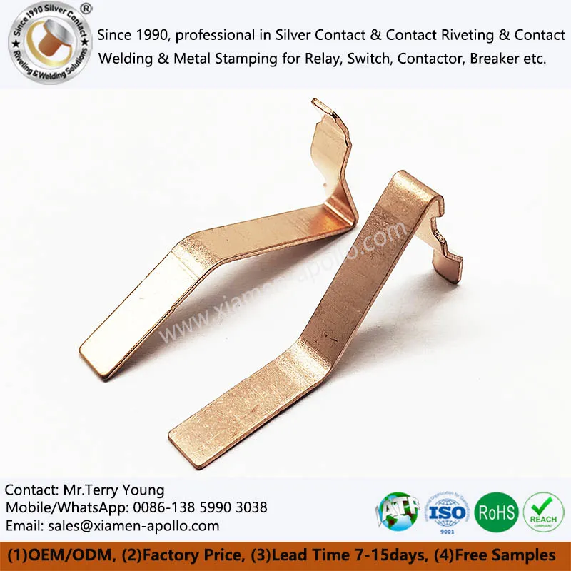 Пробијање металног жигосања бакра Контакт делови